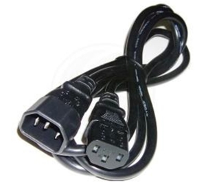 DÂY NGUỒN CHUẨN IEC 60320 C13 -- C14, CHỊU TẢI 10A-250V, ĐỘ DÀI ~1.8m, THIẾT DIỆN 3x0.75mm2